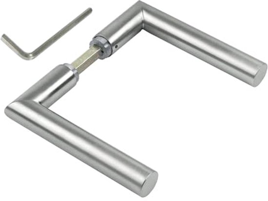 CORIUM-T Deurkruk Brons met Echt Leer | Luxe Deurbeslag - Alézi – Alézi for Homes