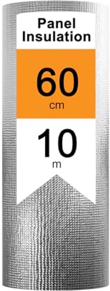 Isolatiefolie 6 m² voor optimale warmte-isolatie - 0,6 x 10 m, waterdicht en geluiddicht