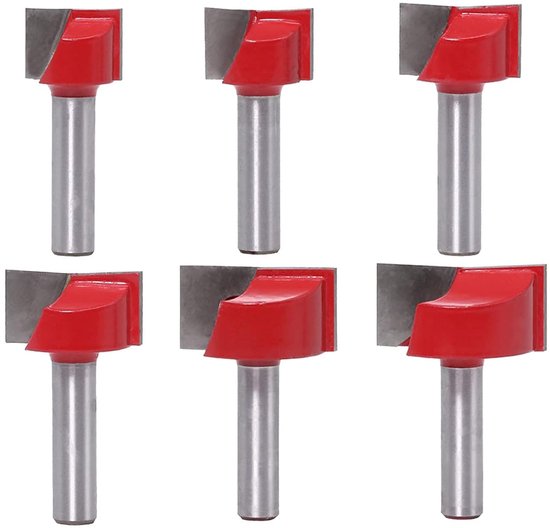 6pcs Straight Router Bit Set - 8mm Router Bits Set - Undercleaning ...