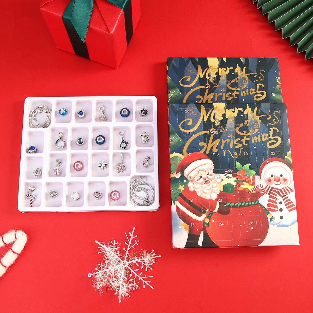 2026 Kerst Adventskalender – Armband-aftelkalender – DIY-knutselpakket – Feestdagcadeau voor meisjes en kinderen – foto 3