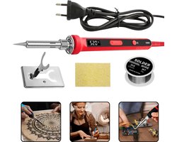 Soldeerbout Set – LCD Display – Verstelbaar – 100W Digitale