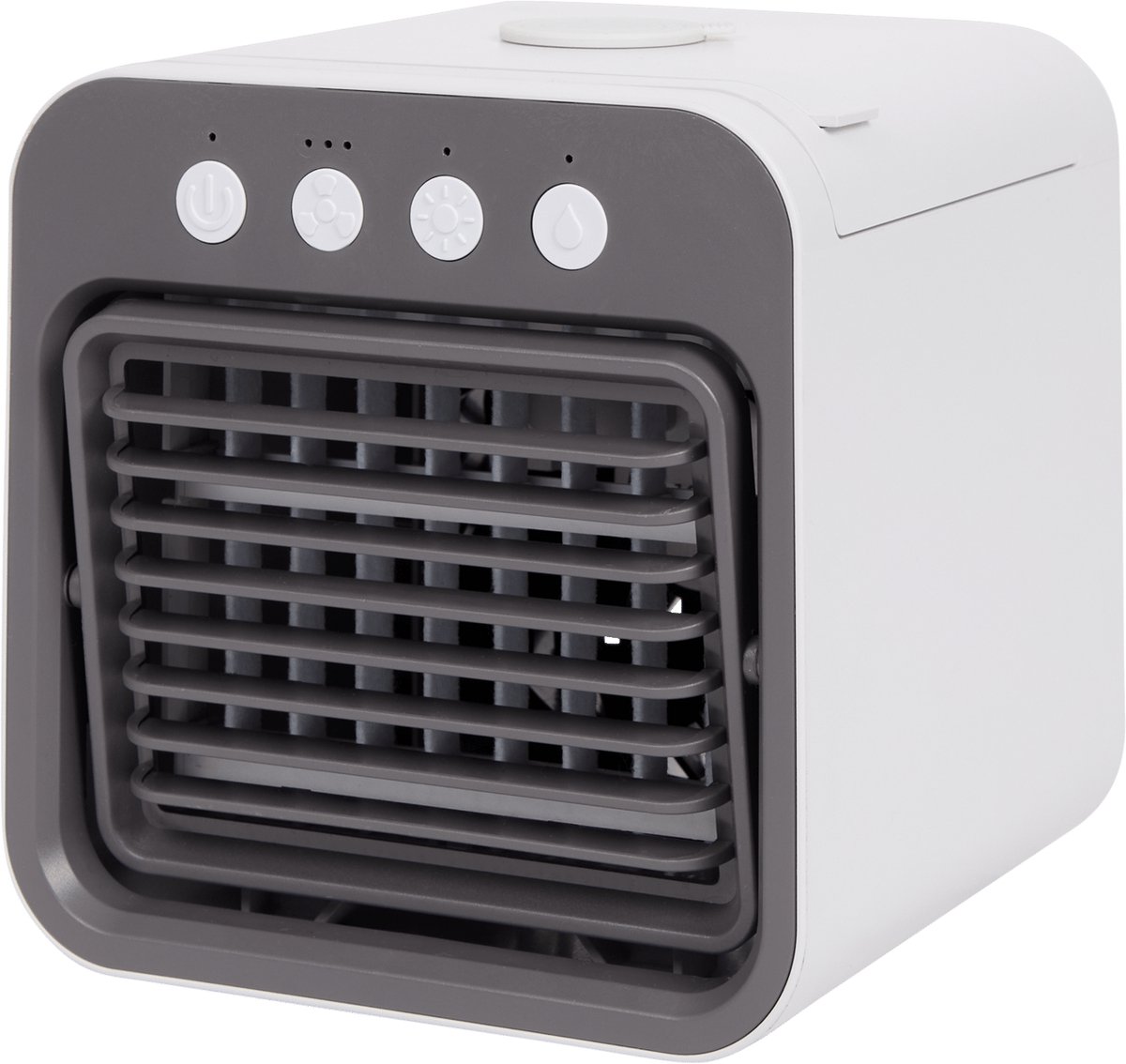 Nor-Tec Luchtkoeler 3-in-1 – Ventilator, Luchtbevochtiger & Aroma Diffuser – Met LED-verlichting |Mini Airco - Mobiele Mini Airco - Energiezuinig | Draagbare Airco | Mistfunctie & LED Verlichting – 400ml Waterreservoir | Zwart