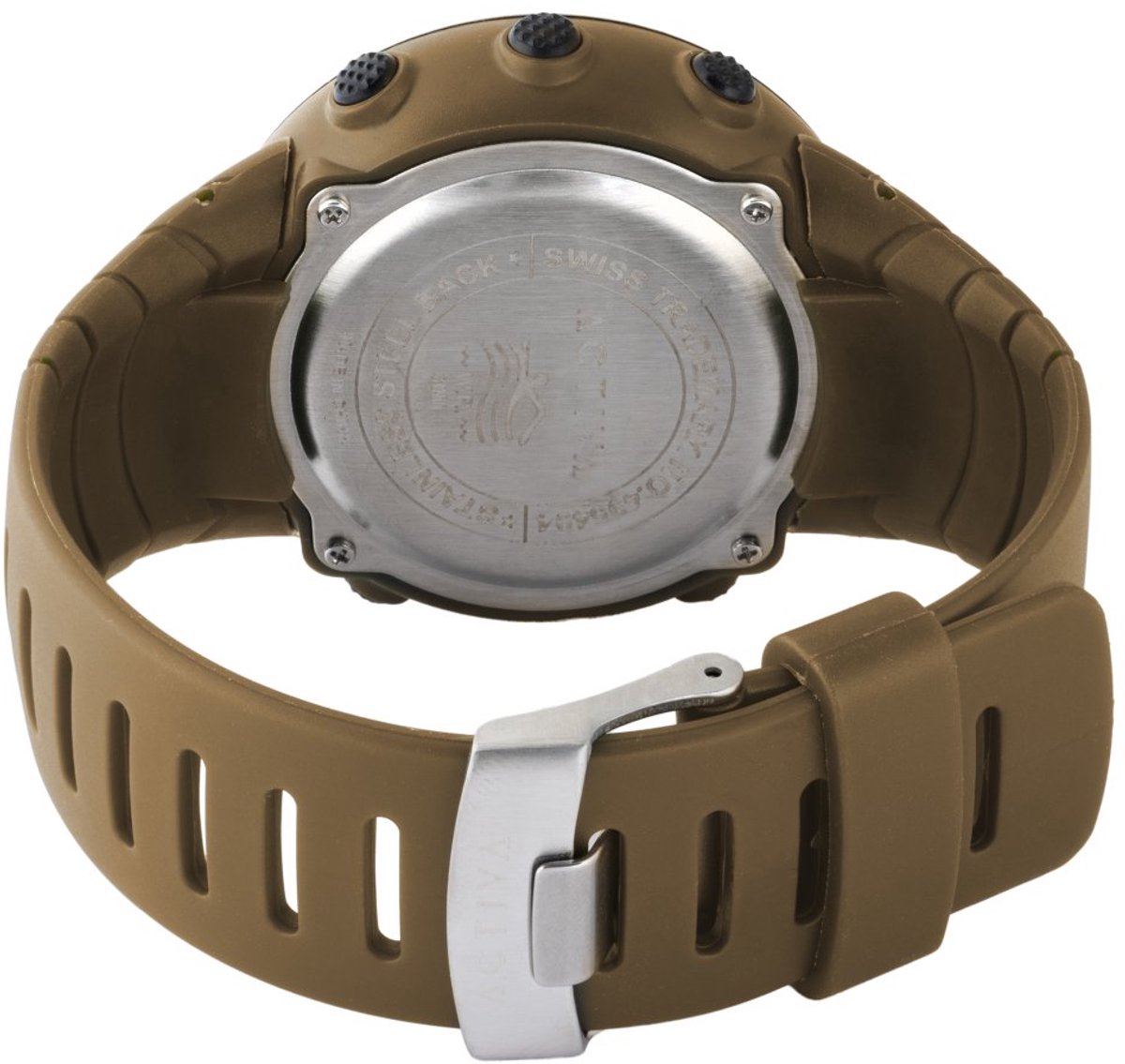 Activa x Invicta Digital ACW1237-003 Heren Horloge - Waterdicht - Digitaal - Quartz Uurwerk - Plastic met zwarte Wijzerplaat - 53mm