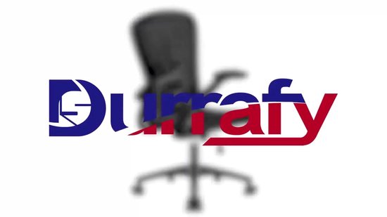 Durrafy Bureaustoel - Ergonomische Bureaustoel - Bureaustoelen voor Volwassenen - Office Chair - met Lendensteun & 90° Opklapbare Armleuningen | Verdikt en Verbreed Zitkussen | Hoogteverstelling - Stoel Tot 150kg - Zwart