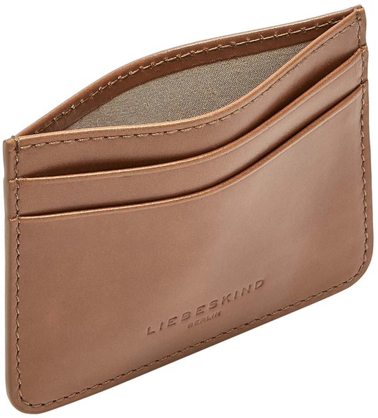 LIEBESKIND BERLIN Cuir étui pour carte de crédit Liam Card Holder Sepia marron clair