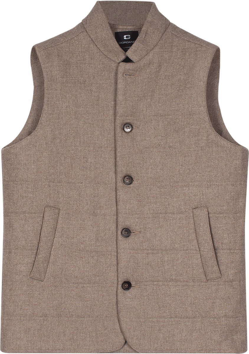 Giordano - Owen - Heren - Bodywarmer - Regular fit - Tussenjas - Beige - 522551-81