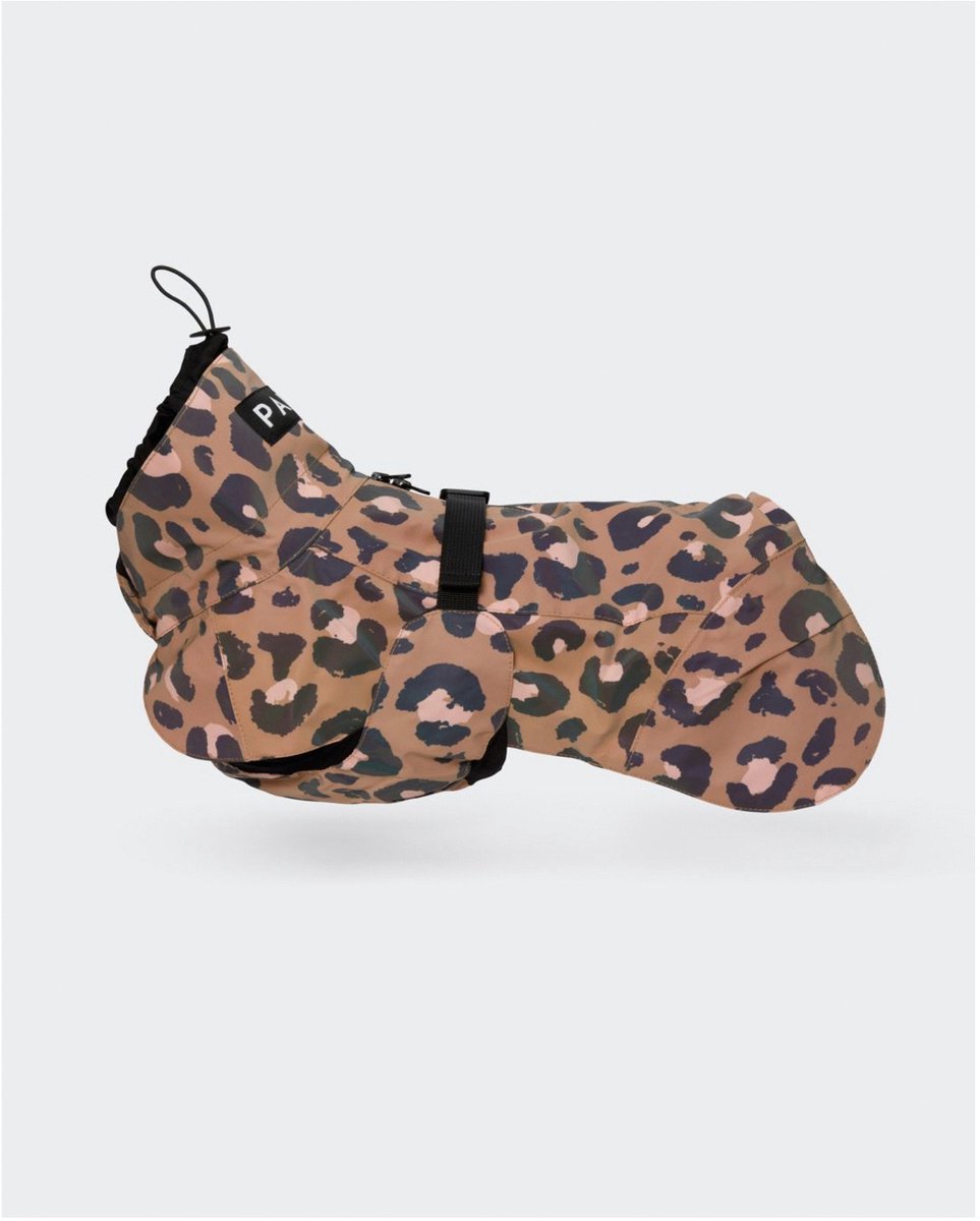 Paikka Visibility Raincoat Lite Leopard&Taupe - Jas - 35 cm