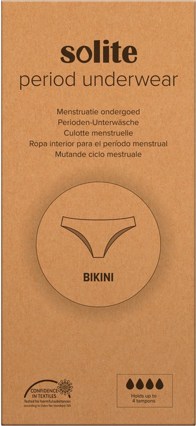 Sous-vêtements menstruels Solite - Slips menstruels - Pantalons menstruels - Sous-vêtements menstruels - Sous-vêtements menstruels - Taille M