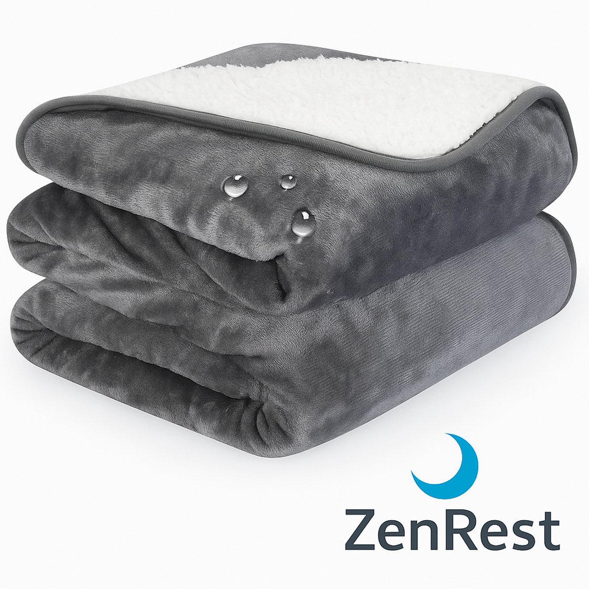 ZenRest Love Blanket – Luxe Waterdicht Deken 100x145 cm – Beschermend, Herbruikbaar & Zacht – Voor Comfort, Intimiteit en Date Nights – Premium Waterproof Bed Deken