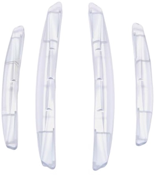 Set van 4 randbescherming, autodeurbescherming, zelfklevende bumperstrips, geschikt voor de randen van de meeste auto's, vrachtwagens, SUV's en meer
