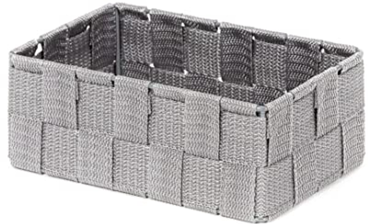 Medium Lade Organizer - Geweven Opbergmand voor Slaapkamers en Badkamers - 18 x 12 x 7 cm