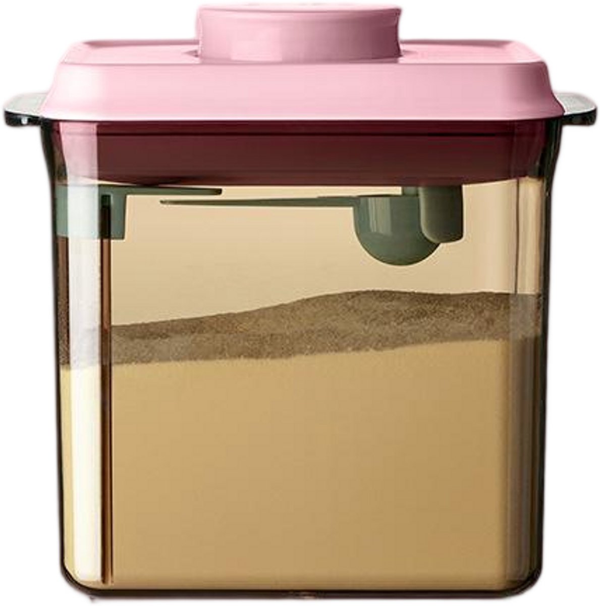 Image of 1700ml melkpoederdispenser - Draagbare melkpoederbewaardoos met maatschep - Verzegelde melkpoederdispenser - Melkpoedercontainer - Uitneembare eiwitpoederbewaardoos - Type C