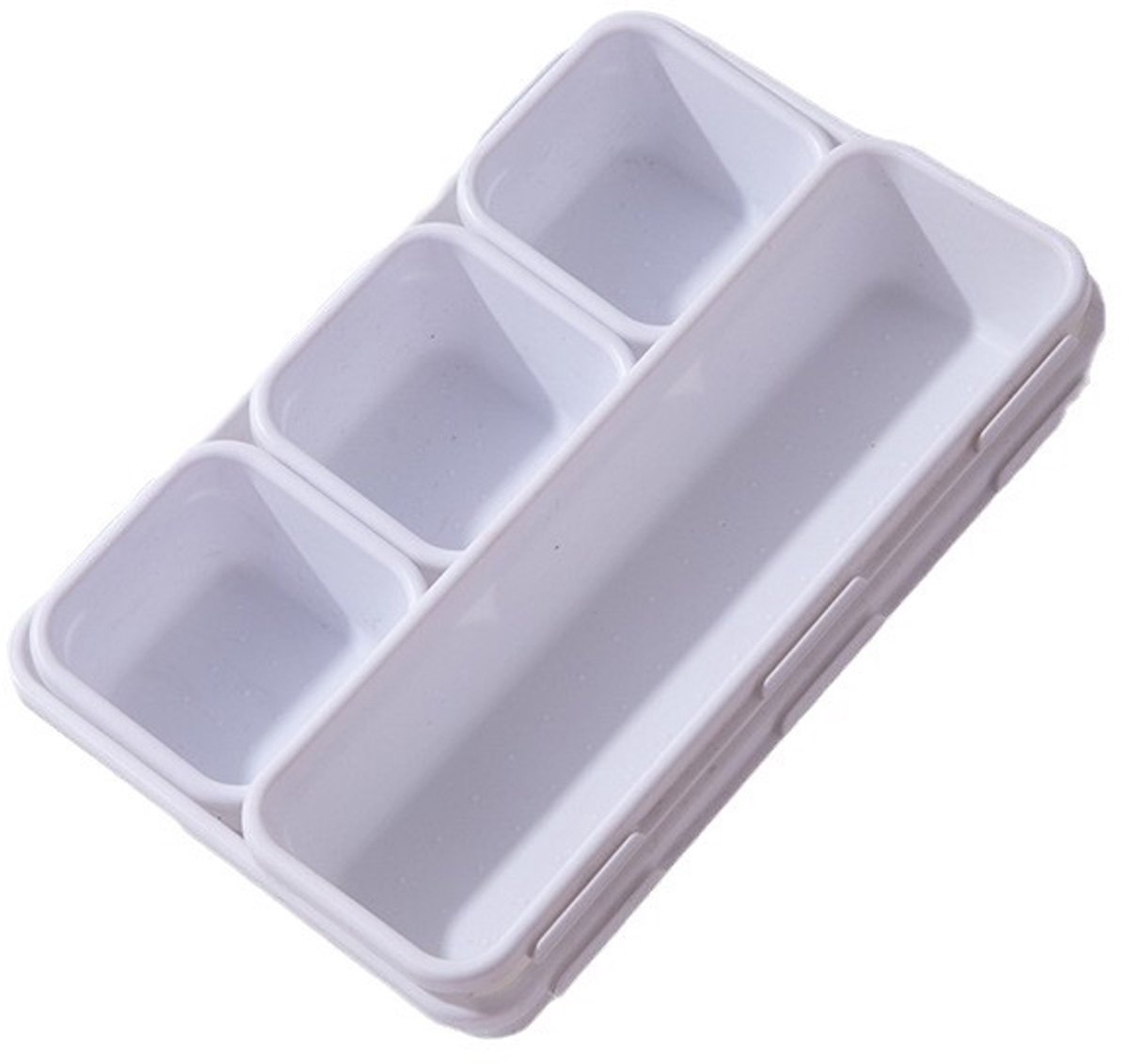 Set van 8 opbergdozen - 3 maten lade-organizers - lades- planken en (8 vierkante voet)