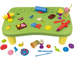 Playtive Speeltafel met opbergruimte 42 delig - Vanaf 3 jaar - Inclusief 8 potten klei