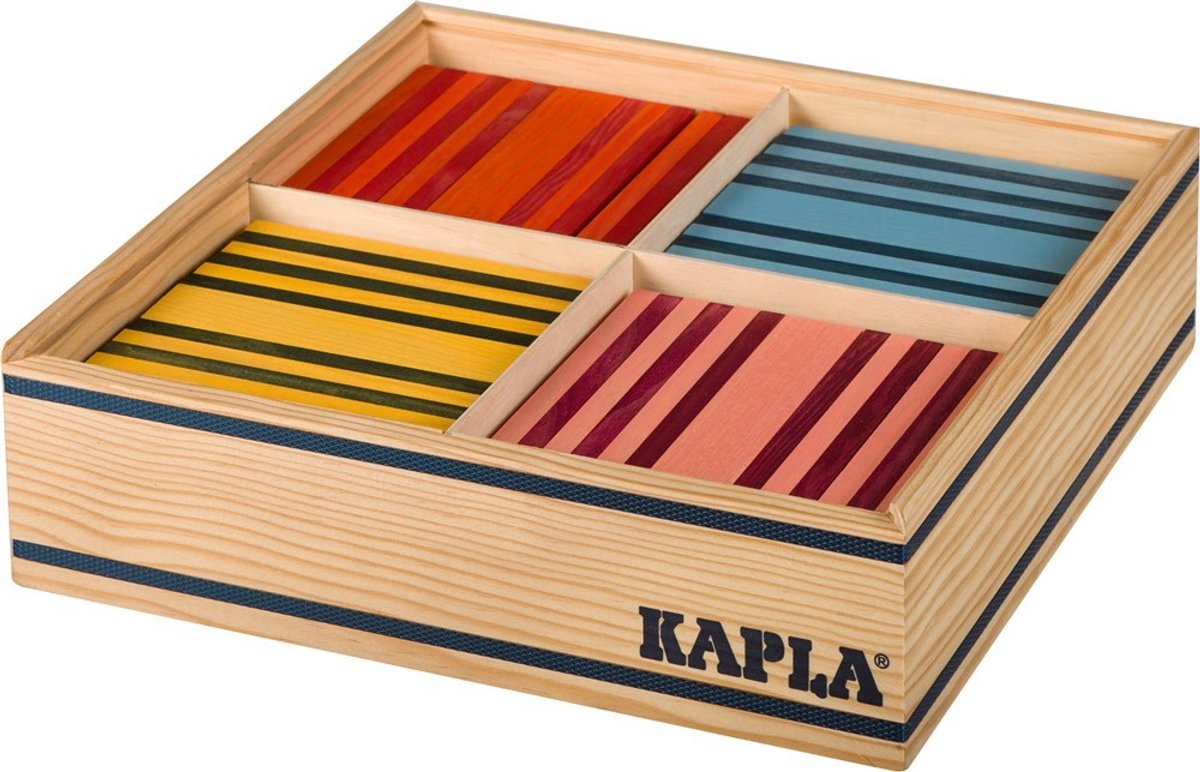 KAPLA - KAPLA Kleur - Constructiespeelgoed - 8 Kleuren- 100 Plankjes — afbeelding 10