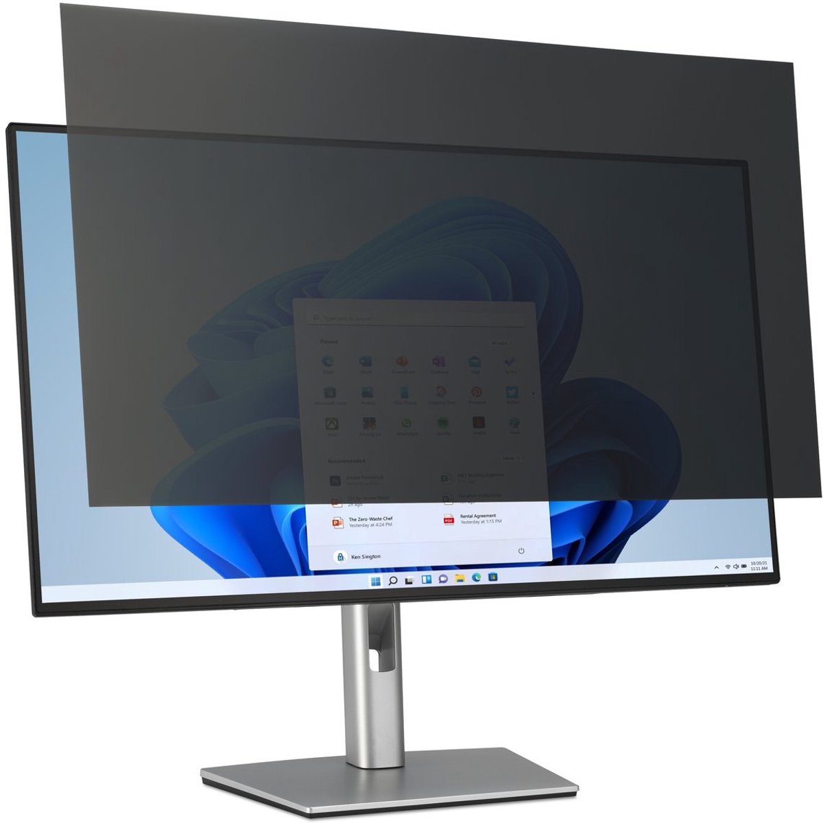 Kensington 2-way Removable Privacy Screen Filter voor Samsung F24T450GYU 24" Monitors 16:10