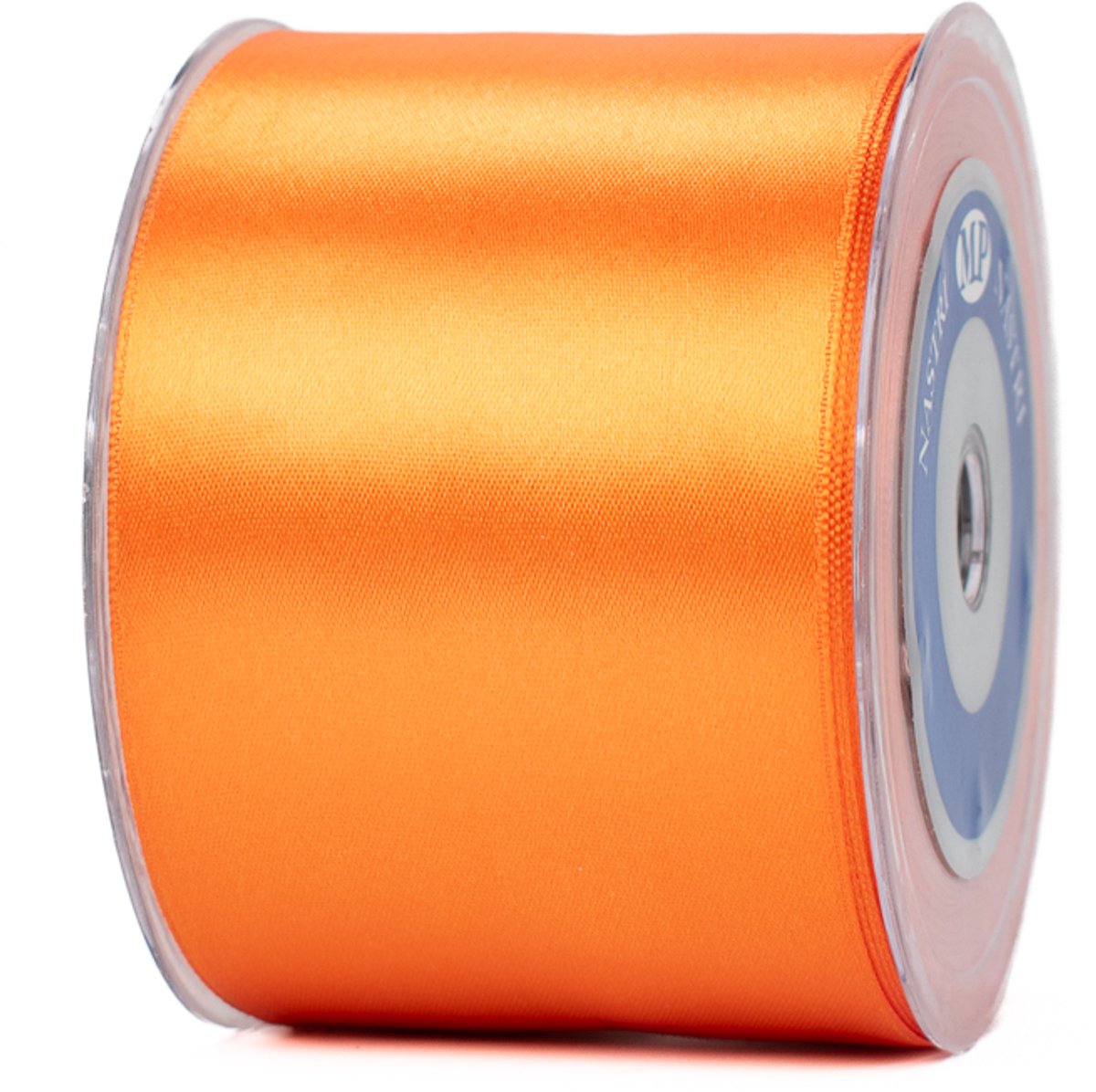 Breed openingslint van 7 cm x 25 meter oranje - lint voor opening
