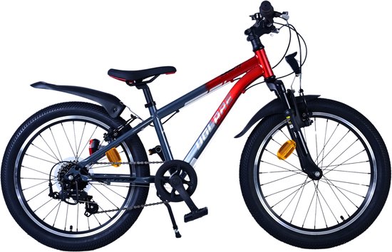 Vélo pour enfants Volare XC Race - 20 pouces - 7 vitesses - Rouge/ Grijs