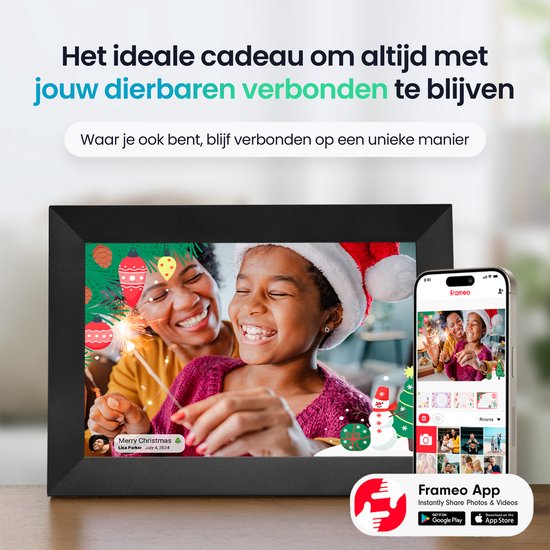 Siltcon® Digitale Fotolijst met WiFi - 10.1 Inch HD Display - Bol