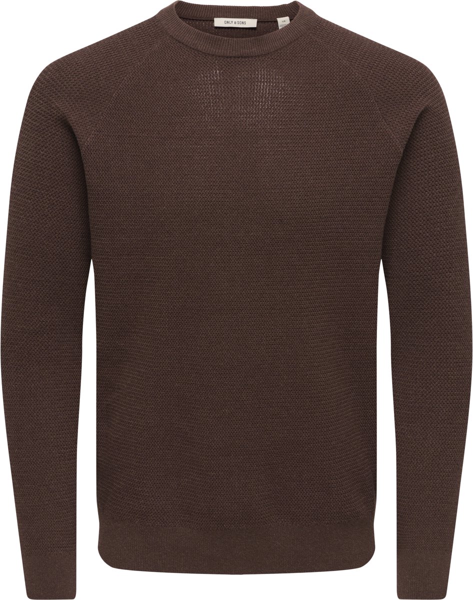 Only & Sons Trui Onshay Reg Ls Structure Crew Knit L 22035132 Demitasse Mannen Maat - L