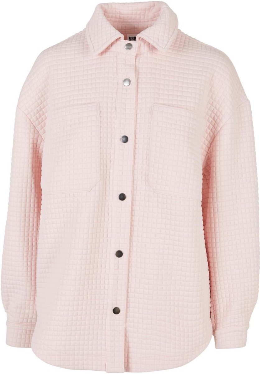 Urban Classics Quilted Sweat Overshirt Blouse L Roze