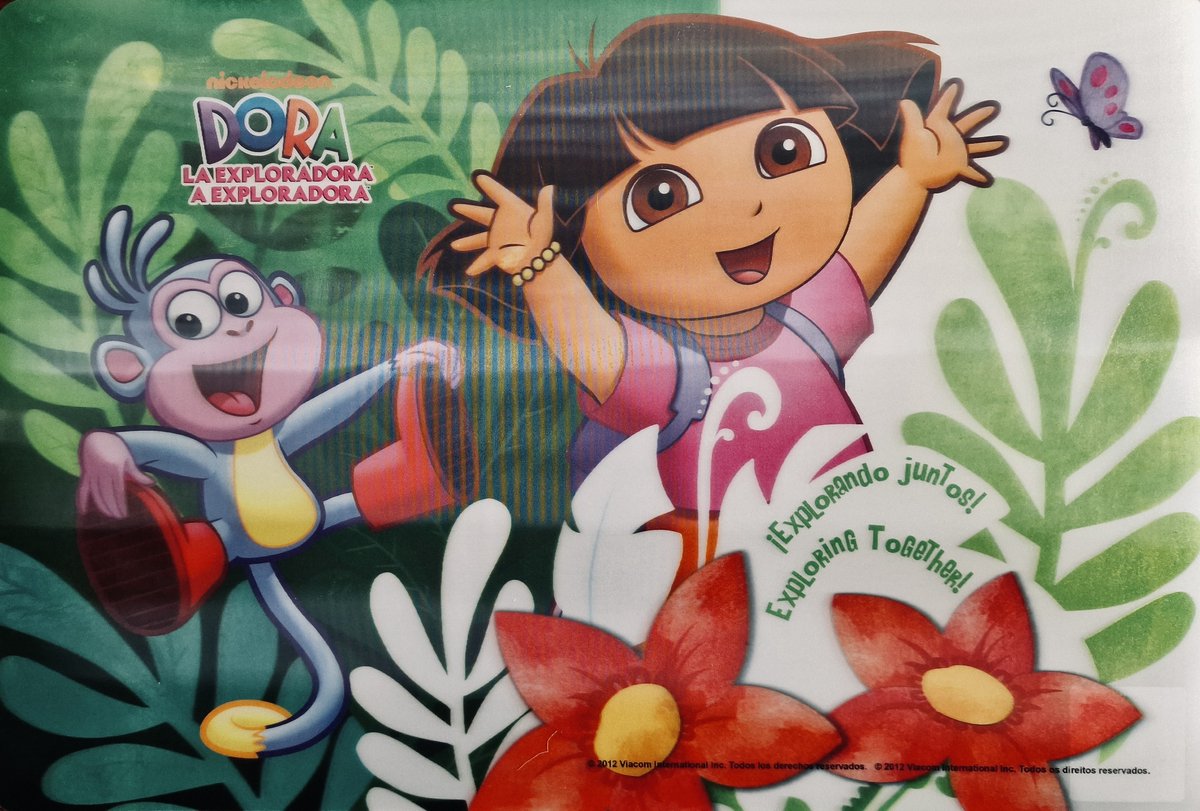 Image of 2 x Dora placemats, 3 D afbeelding, 43 x 29 cm