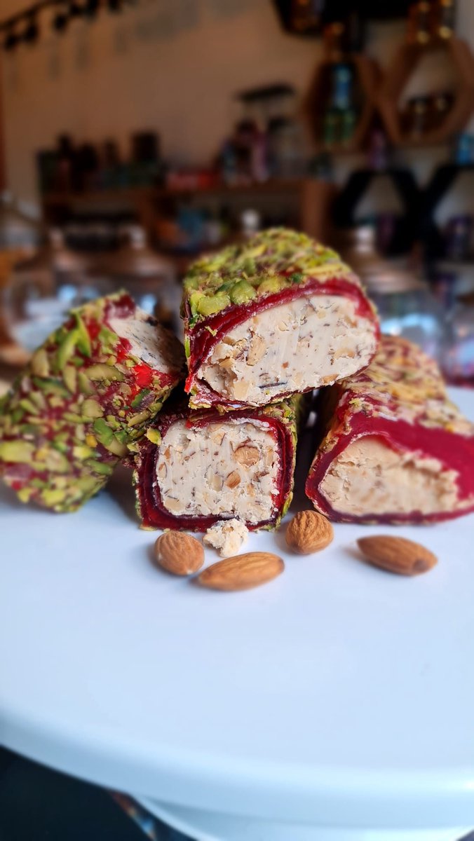 500 g Luxe Lokum met Pistache, Granaatappel en Hazelnootcrème – Turkse Delight - narlı fıstıklı fındık kremalı
