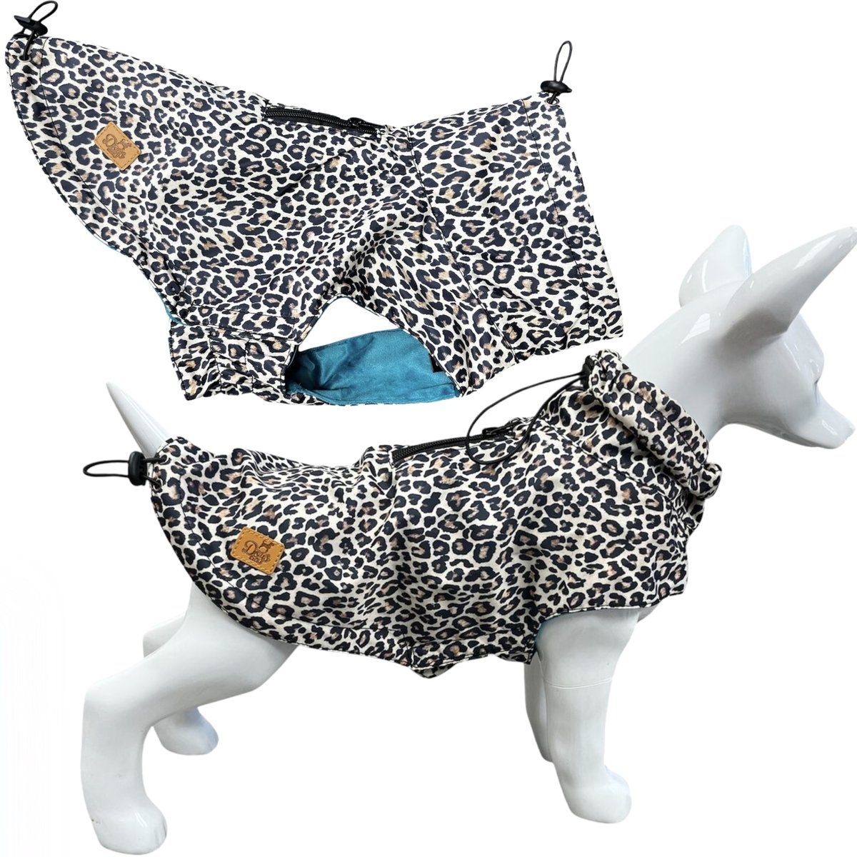 Dogs&Co® Honden Regenjas Leopard Maat XL - Hondenregenjas