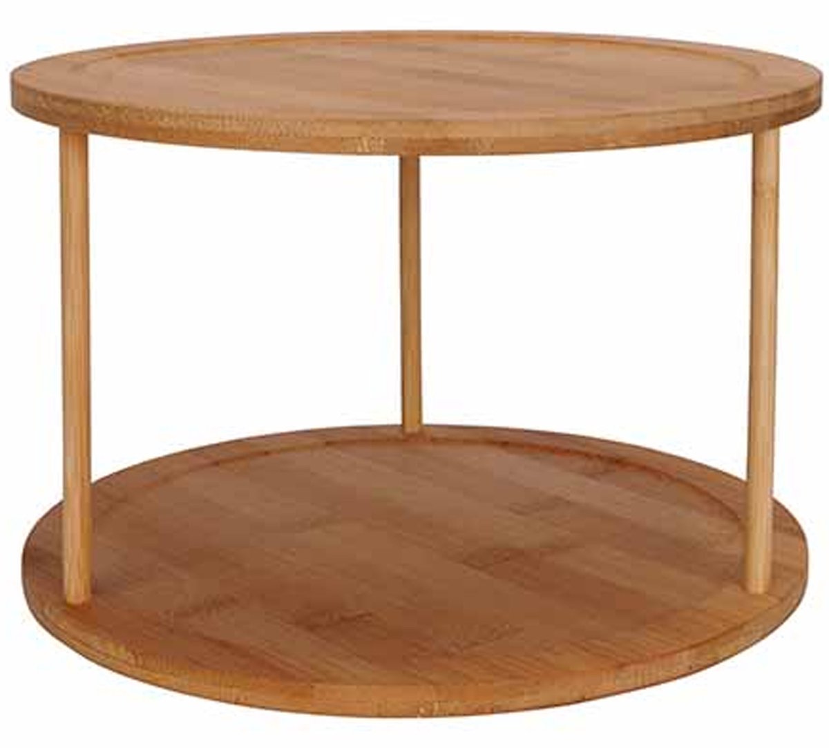 Cosy en Trendy Etagere - bamboe - 2-lagen - D25 cm - hapjes/tapas/kaas - serveren