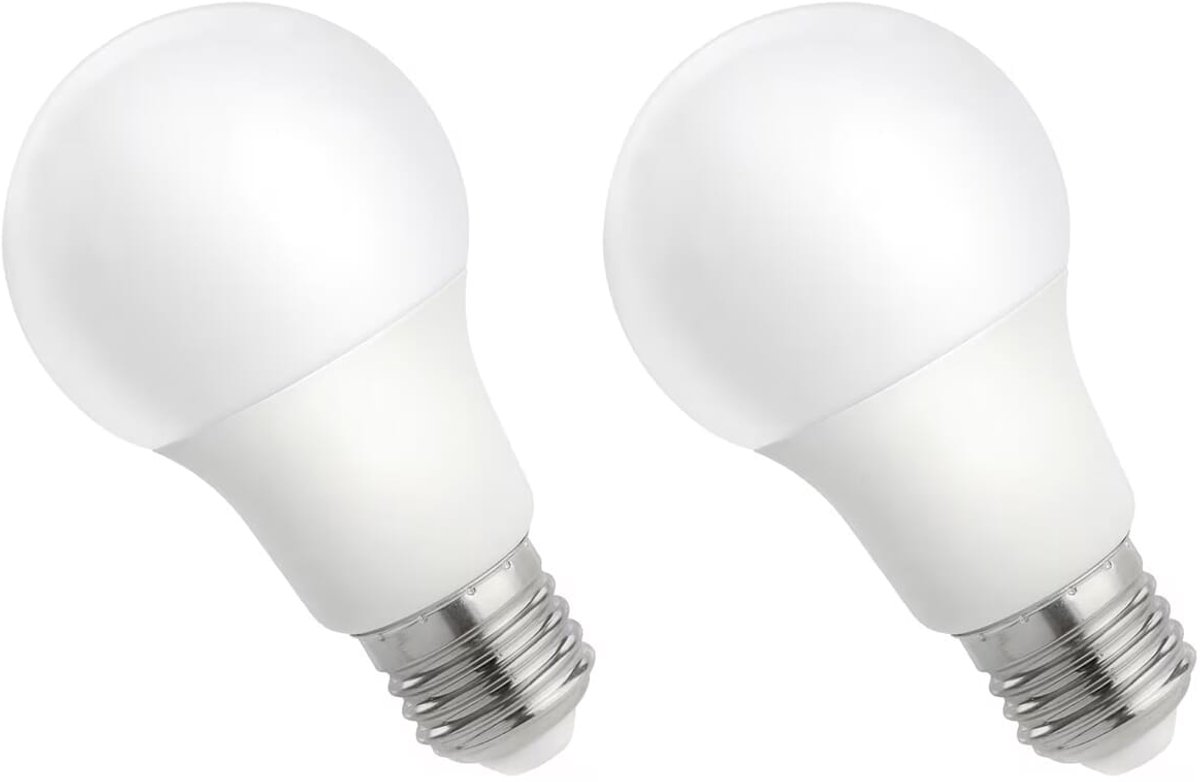Spectrum LED Lamp E27 9W - 230V - 820 Lumen - 4000K Neutraal Wit - Natuurlijk Licht - Energiezuinig - 2 stuks