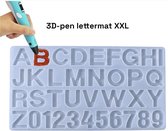 Stylo 3D Lettermat XXL - aide pour dessiner proprement des lettres et des chiffres - Artisanat - modèles - Enfants - Recharges - Recharges - convient à tous les stylos 3d