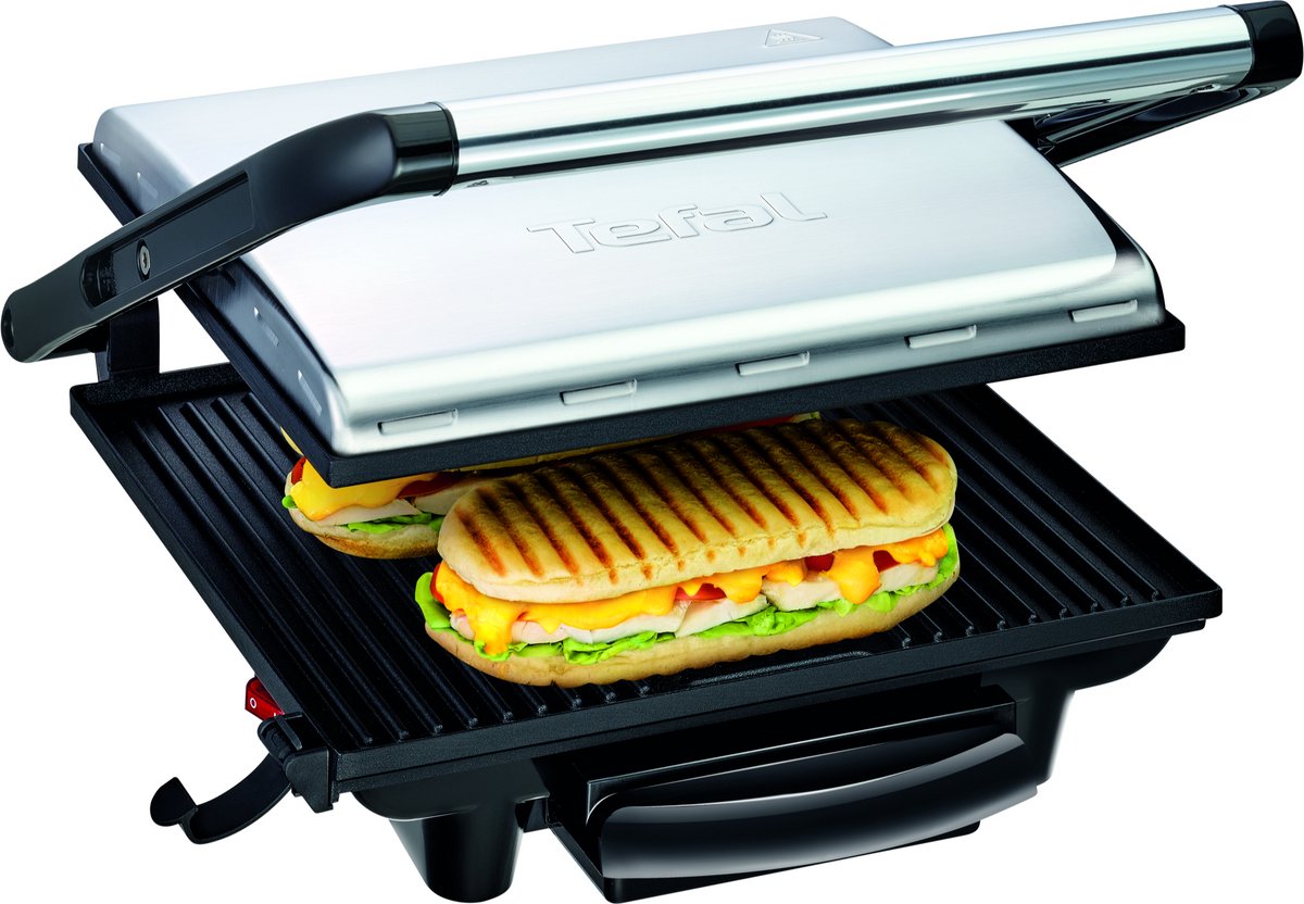 Tefal GC241D - Contactgrill - Anti-aanbaklaag - 2000W - Zwart op Prijzenvolger.com