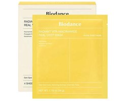 Biodance - Radiant Vita Niacinamide Real Deep Mask - 4pcs