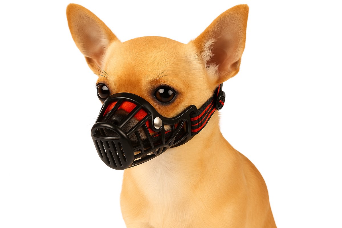 Bol.com Muilkorf honden – Flamingo Silas Zwart XXS – verstelbaar & comfortabel – voor kleine honden aanbieding