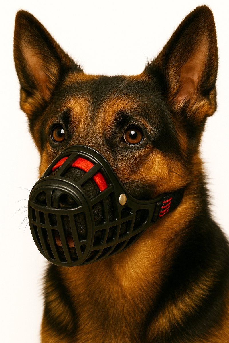 Bol.com Muilkorf honden – Flamingo Silas Zwart XL – verstelbaar & comfortabel – voor grote honden aanbieding