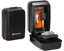 Brihard Key Lock Box - XL voor sleutels - 1 stuk - zwart en weerbestendig met mechanische code slot