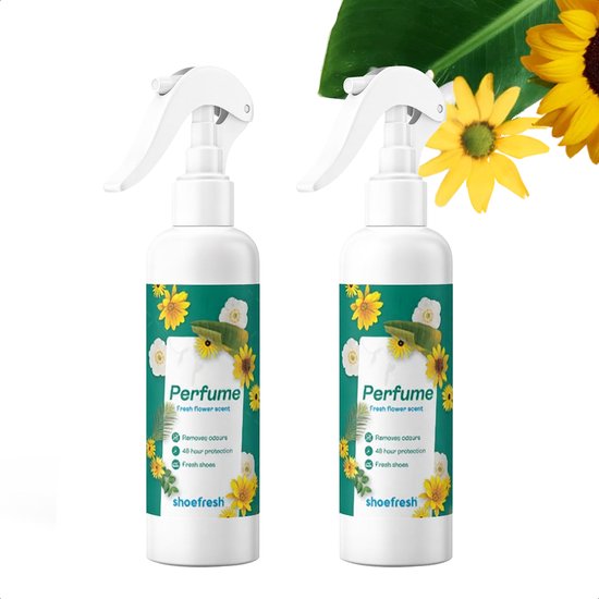 2x 150ml - Shoefresh Schoendeo – Geurvreter voor schoenen – Hygiënische Schoenen spray / Schoenen Deodorant