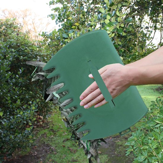 Bladplukker - Bladgrijperset - Handklauw - Gazonklauwbladmes - 2-pack -34*25cm-Groen - Verwijdert snel gevallen bladeren en grasresten - Tuingereedschap voor buiten, kunststof hark, tuingereedschap van Merkloos	 — afbeelding 4