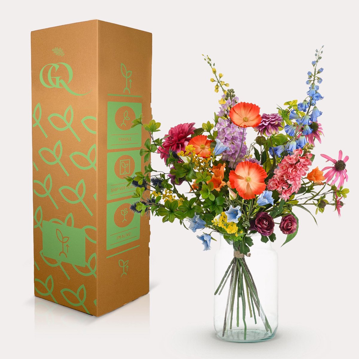 Kunstbloemen - Boeket XL - Electric Love - 90cm