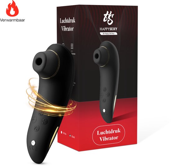 HappySexy Verwarmde Luchtdruk Vibrator Pro 2 Satisfyer voor Vrouwen – Clitoris en Tepel Zuiger Stimulator Massager – 13 Verschillende Standen Vibraties en Waterproof – Realistische Tepelzuigers Vibrators – Seks toys en Seksspeeltjes Next Generation