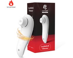 HappySexy Verwarmde Luchtdruk Vibrator Pro 2 voor Vrouwen – Clitoris en Tepel Zuiger Stimulator Massager – 13 Verschillende Standen Vibraties en Waterproof – Realistische Tepelzuigers Vibrators – Seks toys en Seksspeeltjes Next Generation