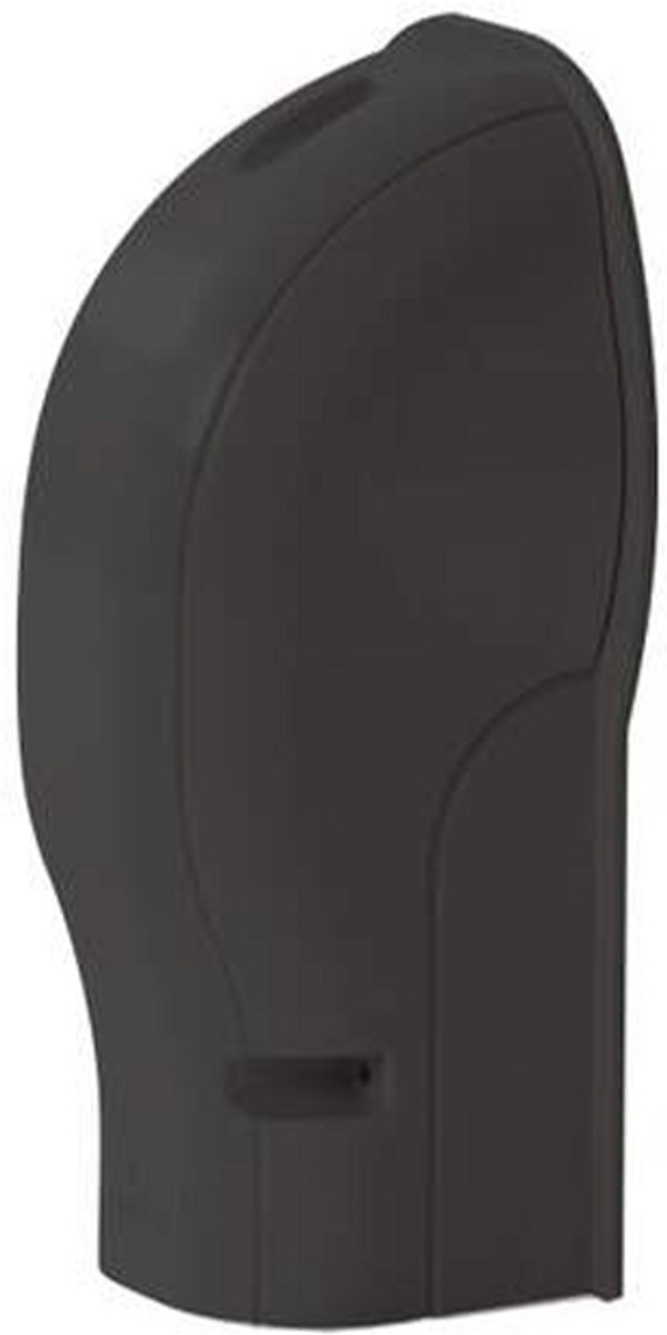 Muurafdekkap PVC Zwart Inoac NW-75BK 75 mm