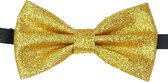 Sorprese Vlinderdas Kind - Goud Glitter - Voorgestrikt - Vlinderstrik Kind - 10 cm - Strik