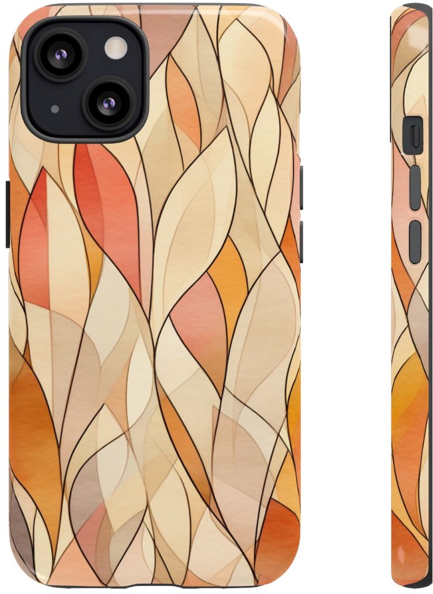 Aquarel Herfstbladeren Patroon – Telefoonhoesje Geschikt voor iPhone 13