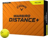Callaway Warbird Distance 2025 - Boîte de 12 Balles de golf - Jaune