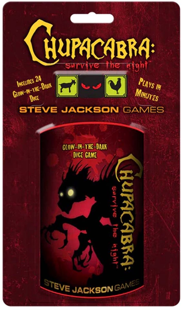 Chupacabra: Survive the Night - Steve Jackson Games - Dobbelspel in het Engels - Vanaf 10 jaar - 10-20 minuten speeltijd
