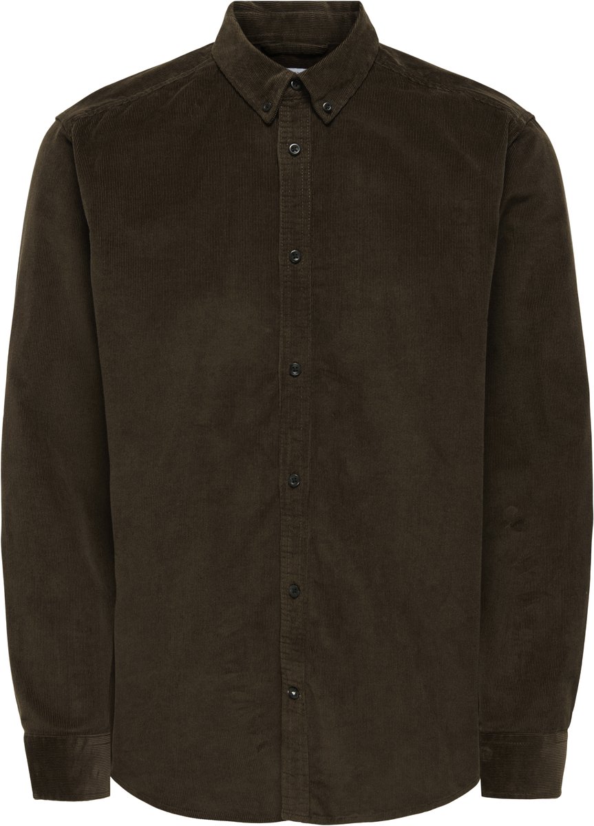 Only & Sons Michael 18w Reg Cord Stretch - Heren Sweater - Demitasse