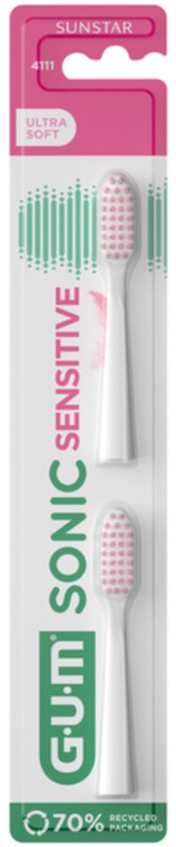 GUM - Opzetborstels Sonic Daily Sensitive - 3 x 2 stuks - Voordeelverpakking