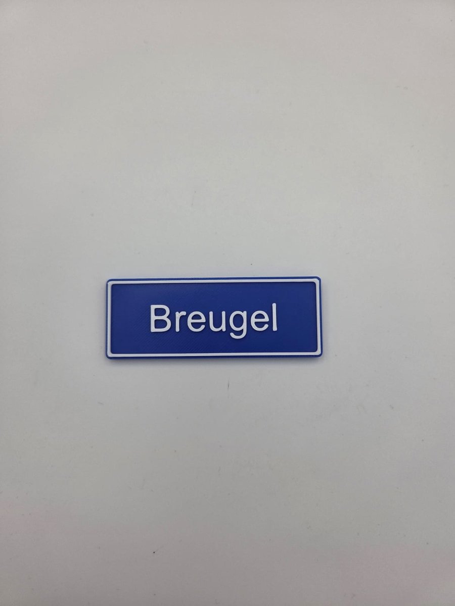 Koelkast Magneet plaatsnaam 8 X 3 CM Breugel