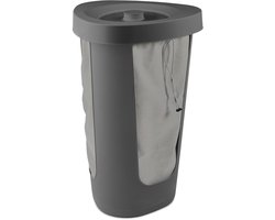 Rotho Fabu statiegeld flessenbak -50 liter - incl 2 wasbare binnenzakken - handig te vervoeren - Antraciet
